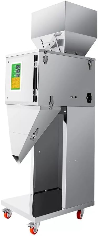 ZENGRICE Einkochautomaten, 200 W, 201 Edelstahl, Grau, Auto Füllmaschine 10-999 g, Pulverfüllmaschine, Automatisch Pulver
