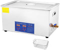 XNYXLPP Waschmaschine, 30 L, Silber, 2/3/6/10/ Edelstahl-Ultraschallreiniger, Industrielle Ultraschall- mit digitalem Timer