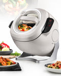 forplubossmmp Universalküchenmaschinen, 2000w, 6l, Grau, Automatische Kochmaschine, Smarter Rührroboter Mit 360° Drehender Trommel